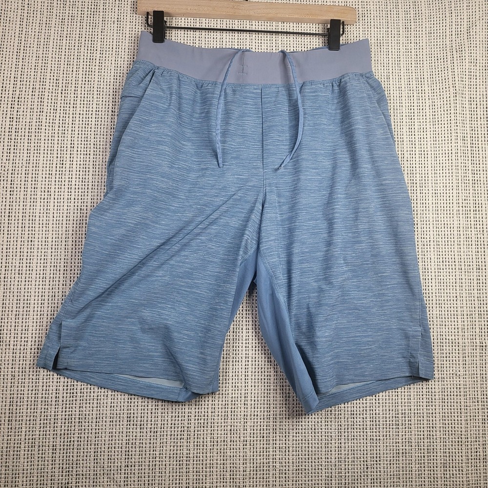 Lululemon Shorts Mens Medium Blue Surge 11 Inch Linerless Athletic Training‎